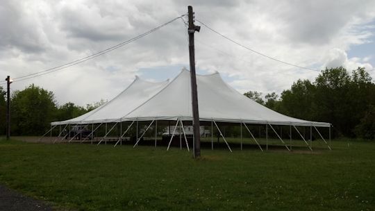 pole tent installed in berkley heights nj