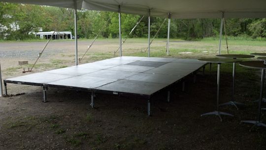 band stage installed 12ft x 20ft