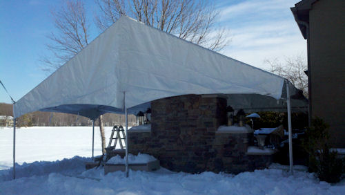 30 x 30 Frame Tent Construction