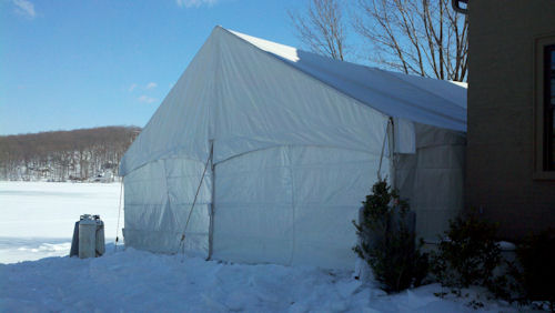 30 x 30 Frame Tent Construction with top