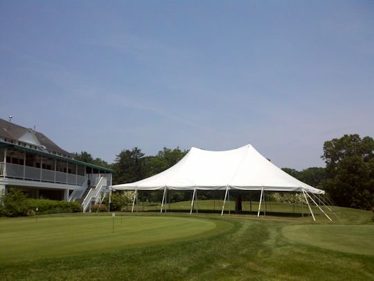 tent is up and looking great crisp white