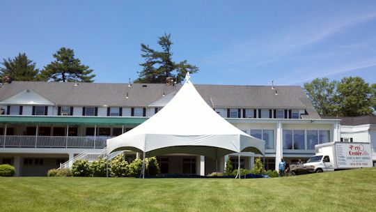 Birthday Party under 34ft Hex Tent at Essex Fells CC 2011