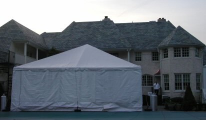 30 x 30 Frame Tent with 15' Tree Under