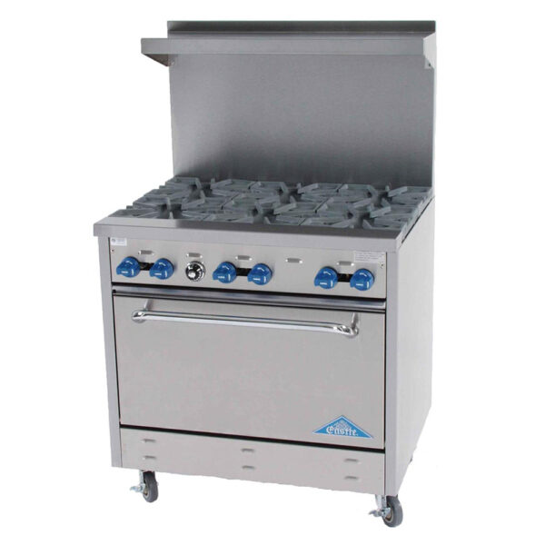 6 burner range oven