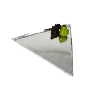 Triangular aluminum serving tray