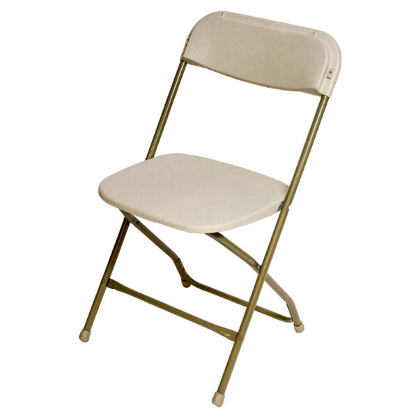 Beige folding chair