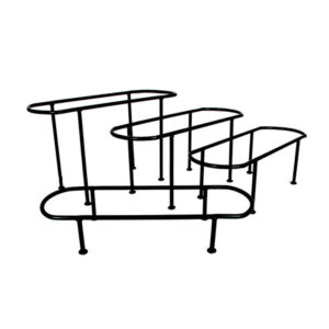Iron oval stand for aluminum oval trays