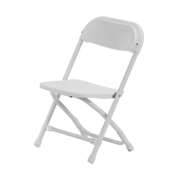 Kid's white folding chair