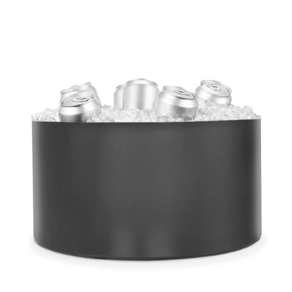 black round tabletop cooler