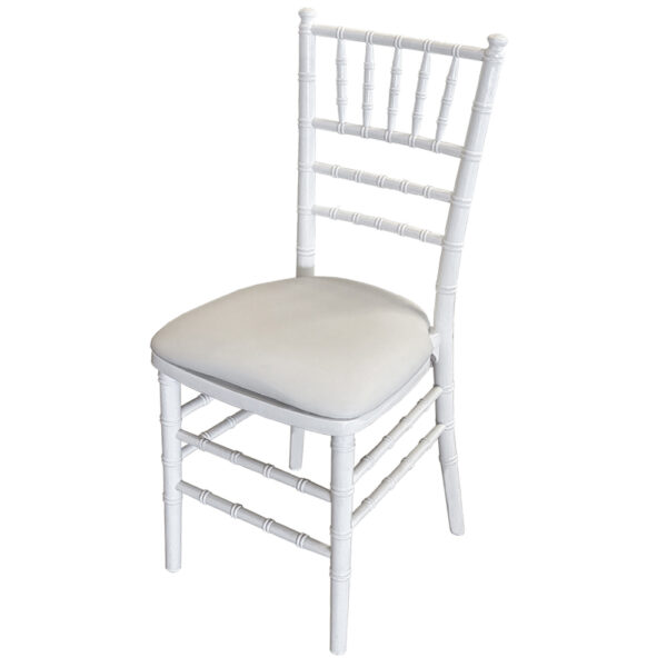 White ballroom chair