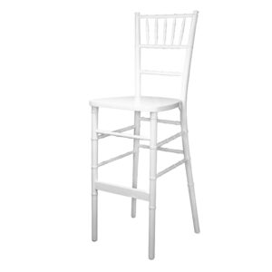 White ballroom bar stool